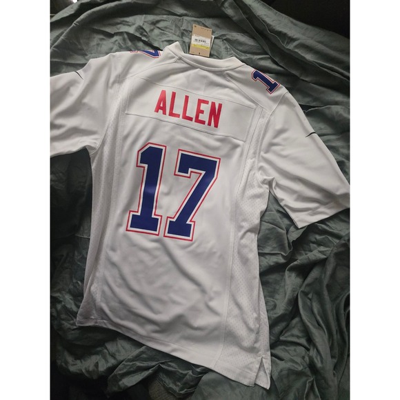 Josh Allen Nike Buffalo Bills White Tundra Football Jersey Mens Small NWT - Picture 9 of 10